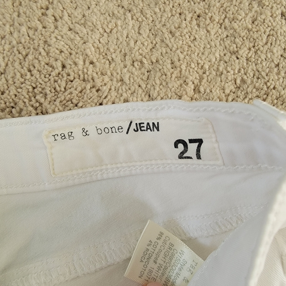 Rag & Bone White Skinny Jeans 27 - Picture 9 of 13